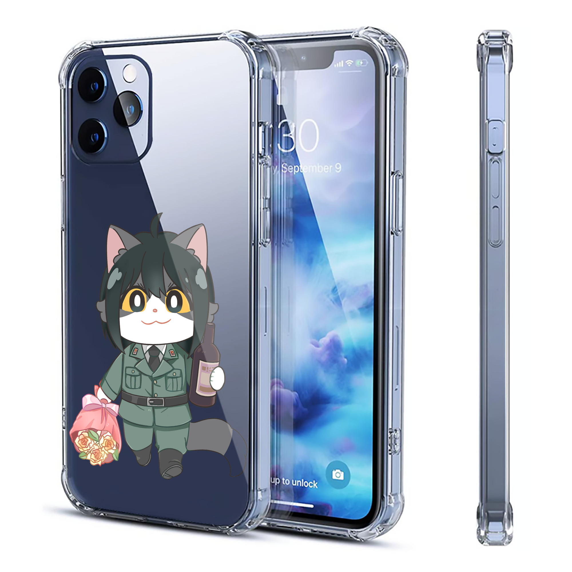（画像用） SPY×FAMILY间谍家家酒 【iPhone 12シリーズ対応】透明スマホケース（クリアソフトケース）